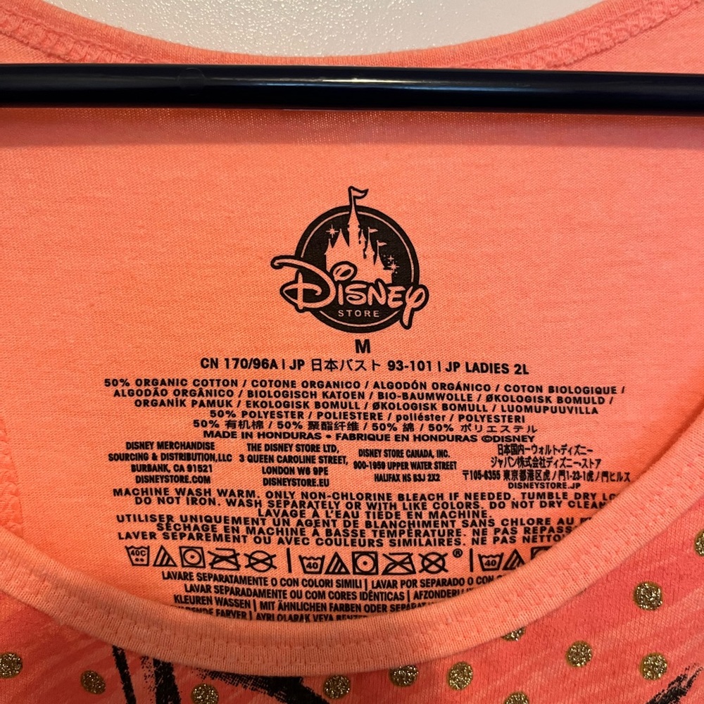 Minnie Mouse coral racerback tank top - Picture 3 of 4